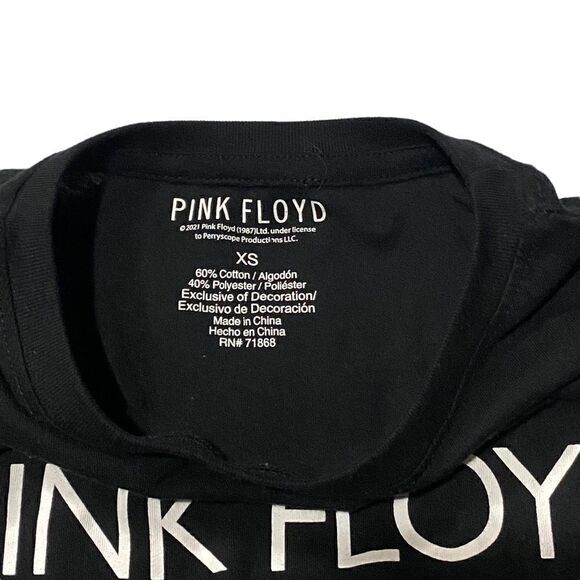 Pink Floyd Floral Embroidered Short Sleeve Graphic Tee Shirt - Picture 4 of 4